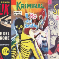 Copertine originali Diabolik, Kriminal, Satanik