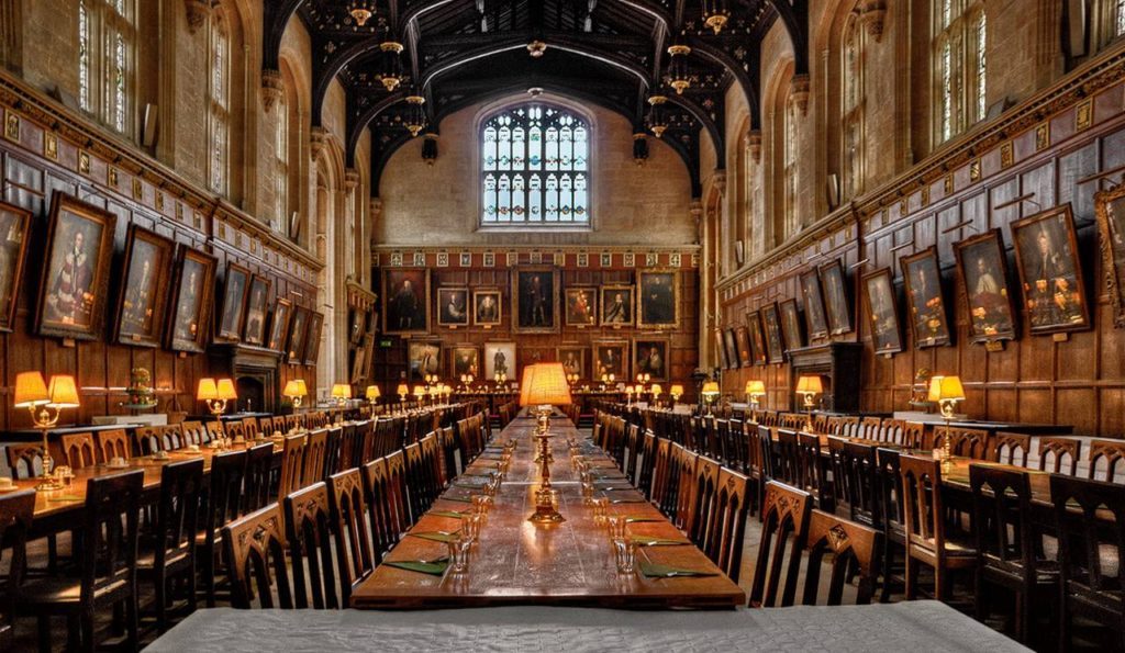 Hall of Christ Church, Oxford antiche università: Hall of Christ Church, Oxford